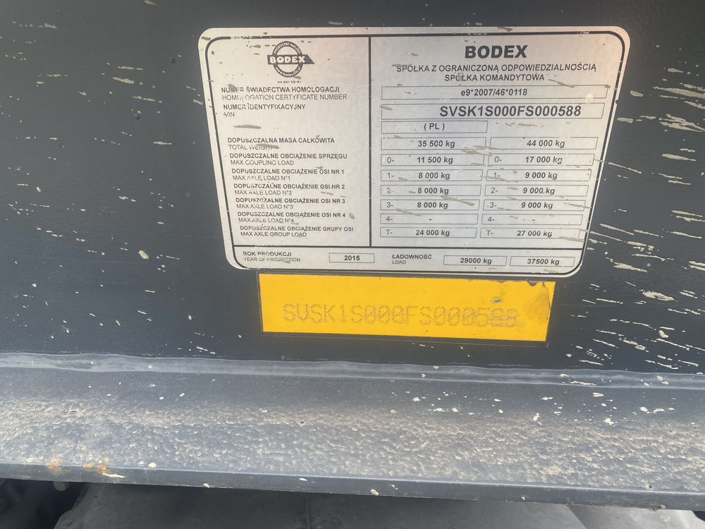 Самосвал напівпричіп BODEX