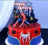 Topper Spiderman 4szt na tort urodzinowy.