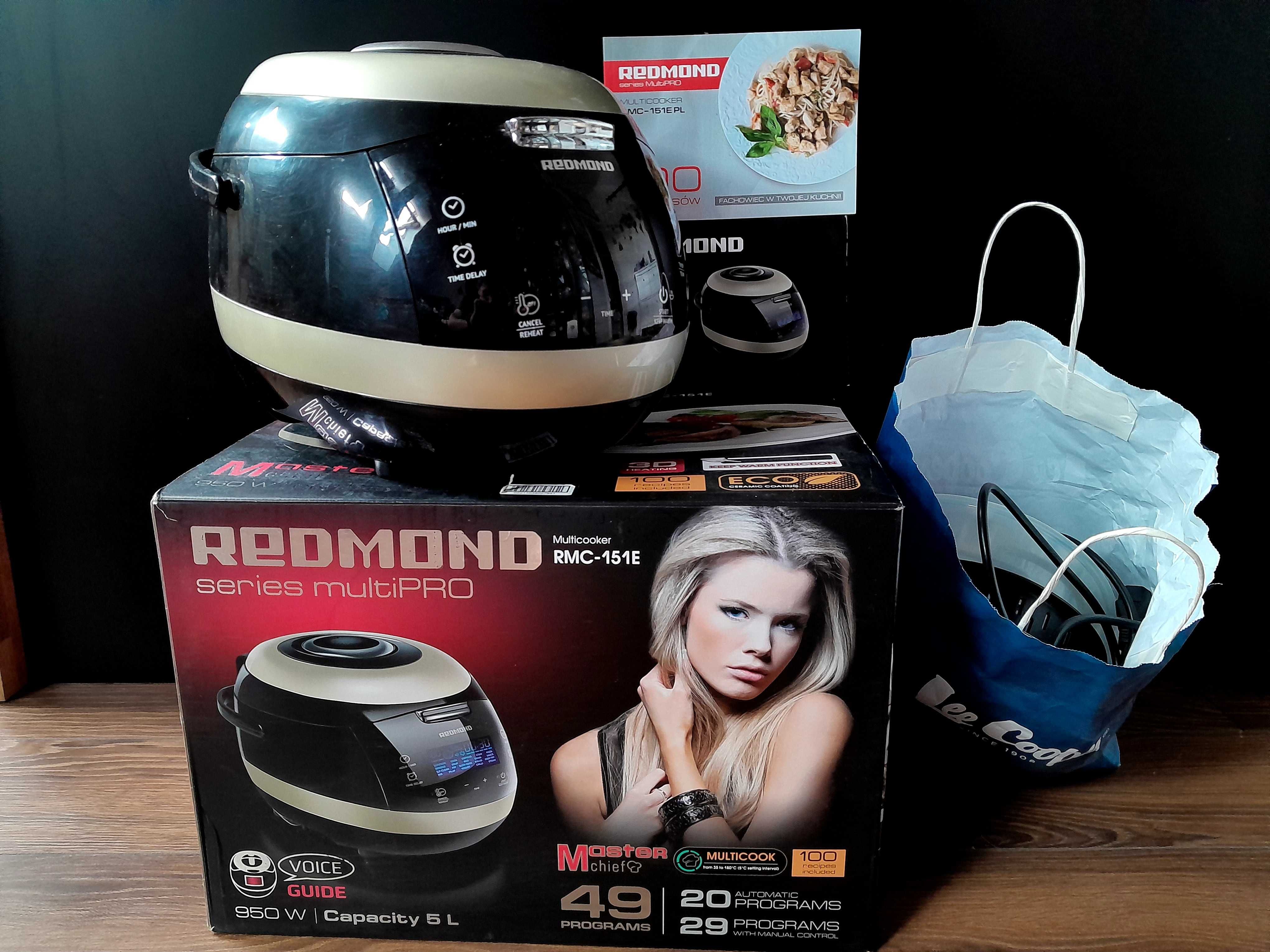 Multicooker REDMOND RMC-151E – 49 programów, komplet akcesoriów