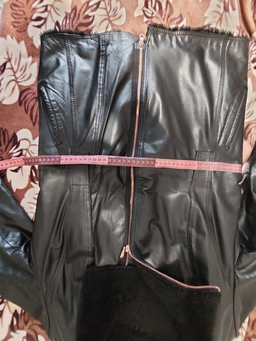 Натуральная кожаная куртка на меху