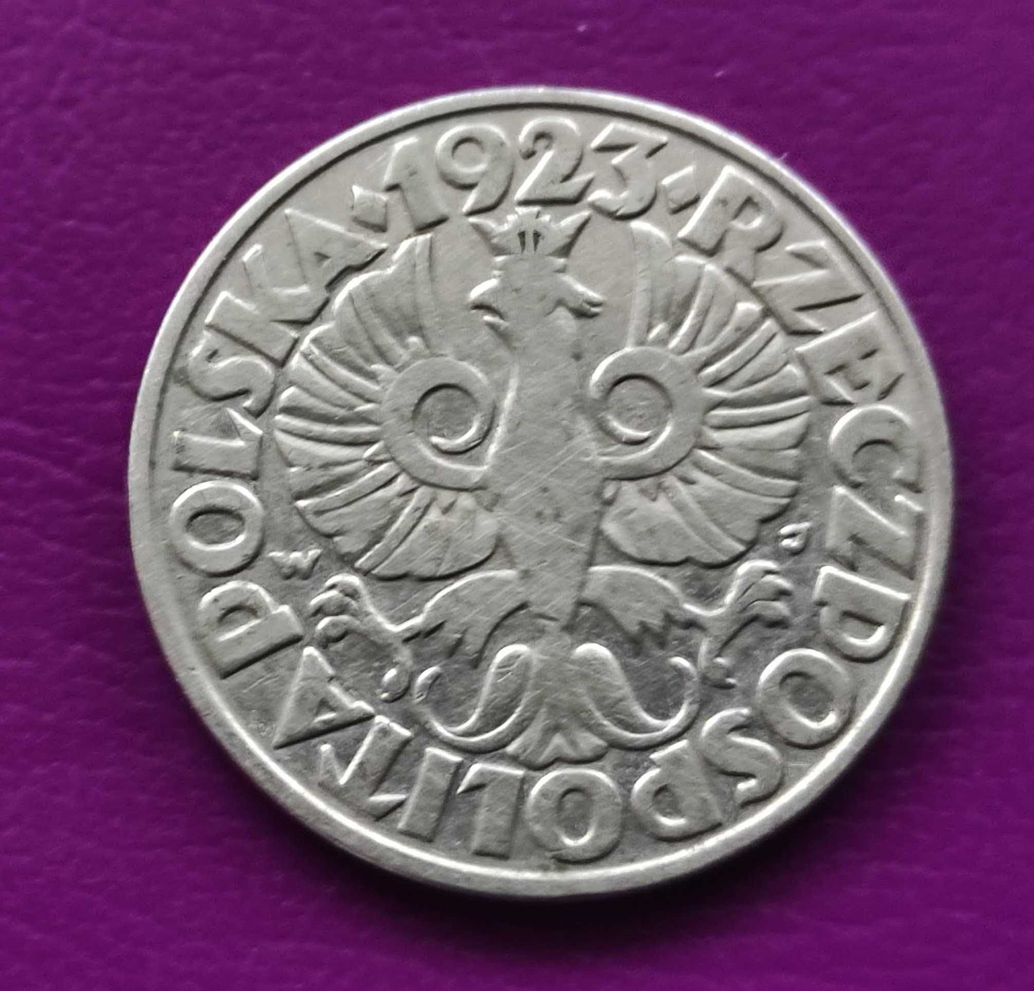 Moneta przedwojenna ''Sanacja'' II RP - 50 groszy 1923 - Ładna !