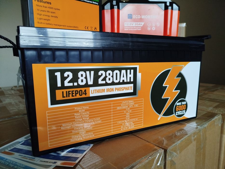 Акумулятор  Eco-Worthy 48V - 100АГ, 280АГ ; 12v LiFePO4 В НАЯВНОВСТІ!!