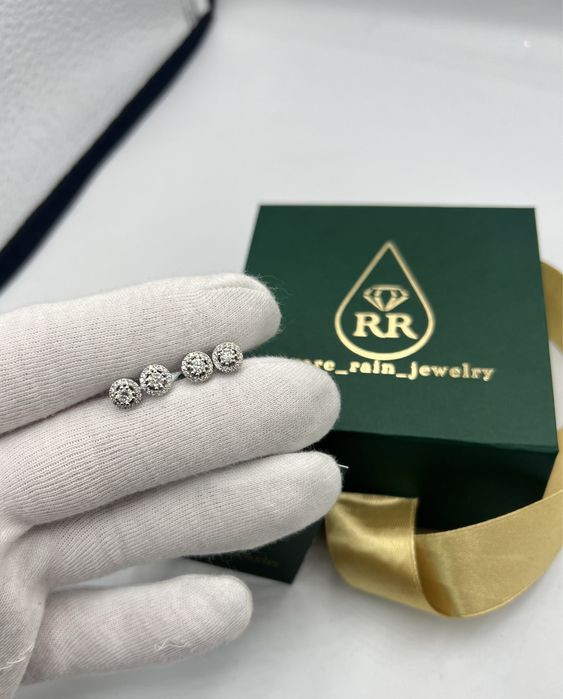 Серьги с бриллиантами 0.45ct золото 585