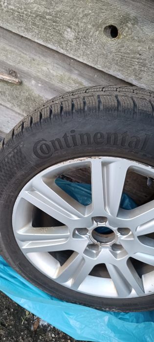 Org Alufelgi Audi A4B8 17 5x112 +Opony Continental zimowe