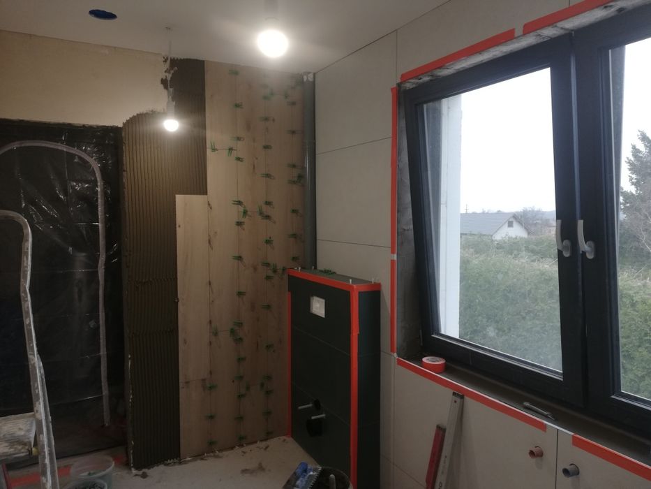 Łazienki, malowanie, wykończenia wnętrz