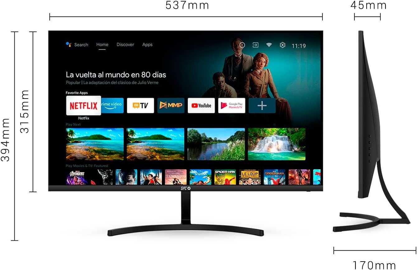 Акція! Монітор 24 дюйми SPC Smart SKU 900024NS (Full HD VA 60Гц)
