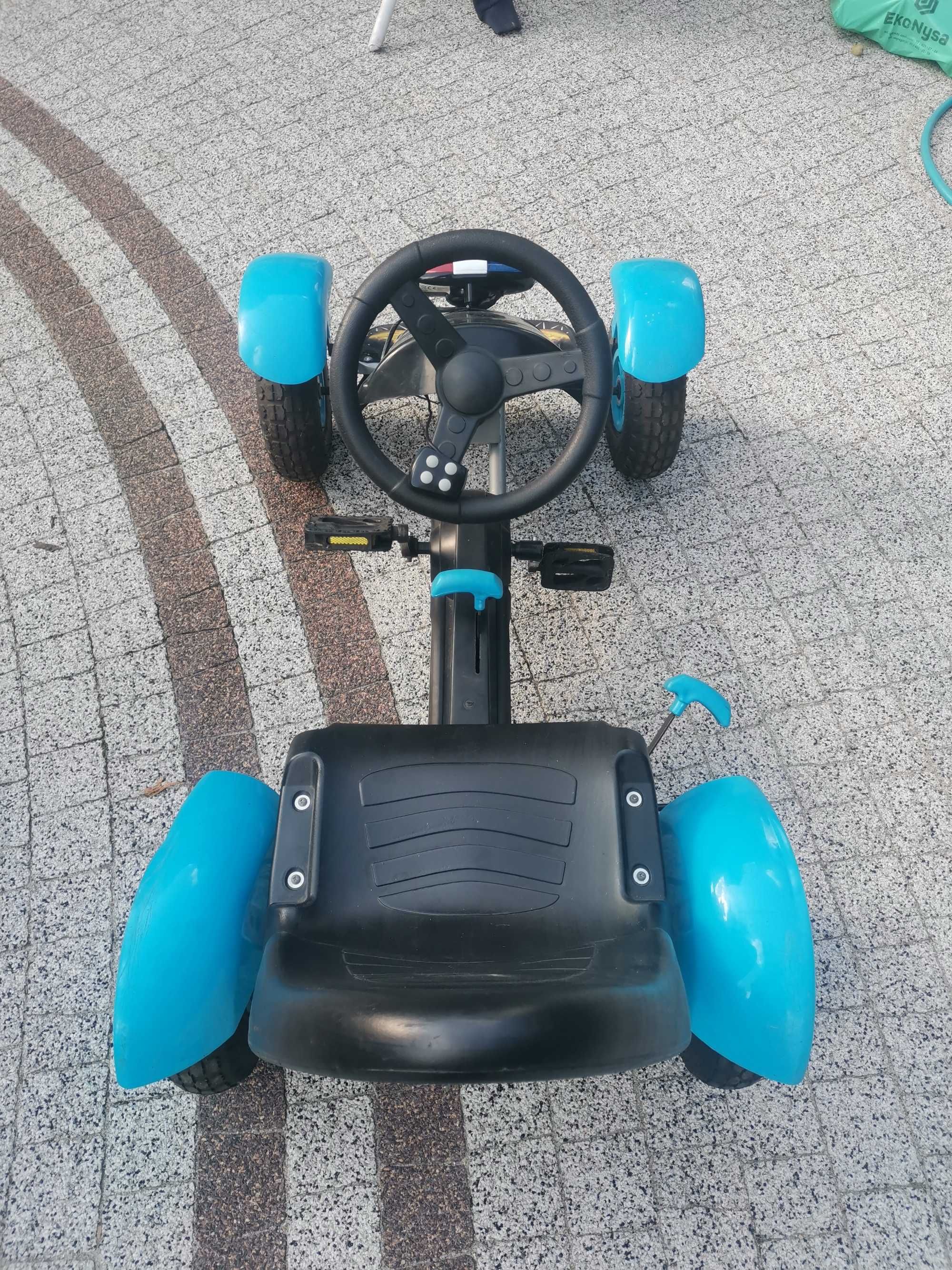 Gokart na pedały dla dziecka niebieski