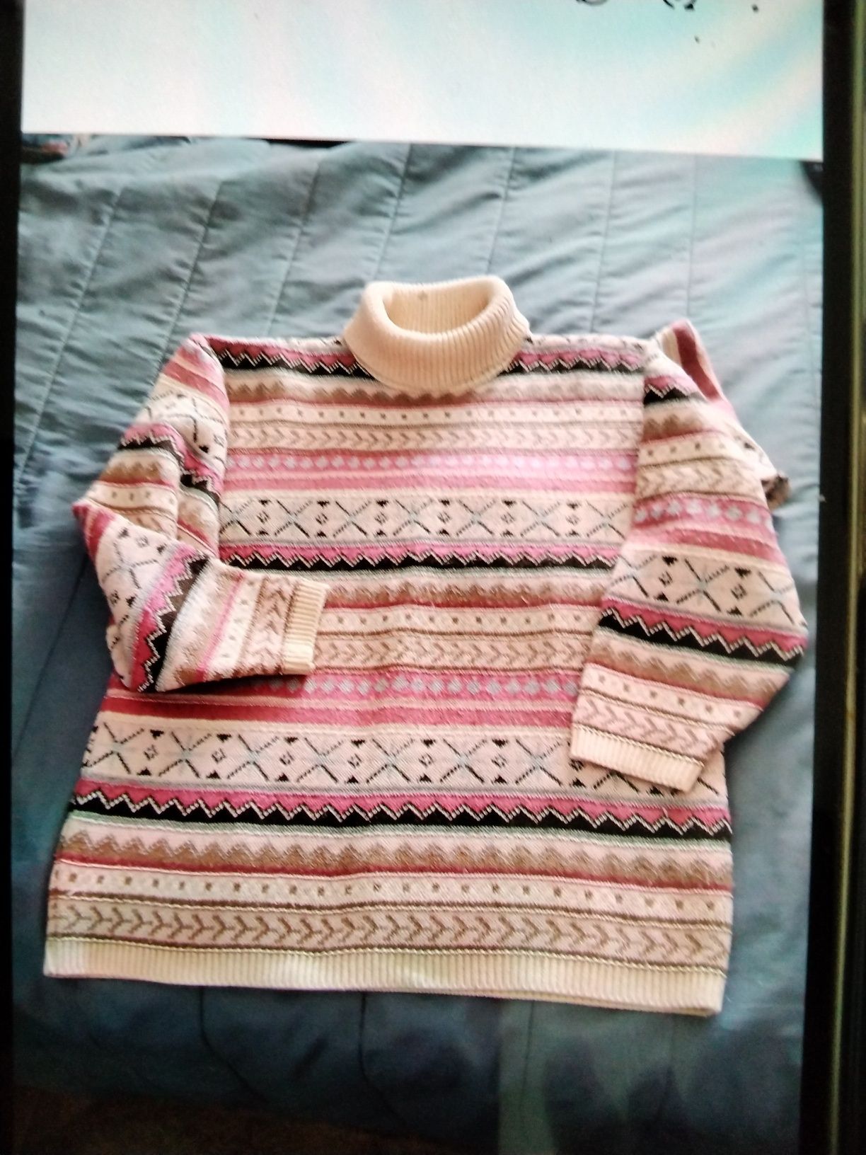 Camisolão de lã beige
