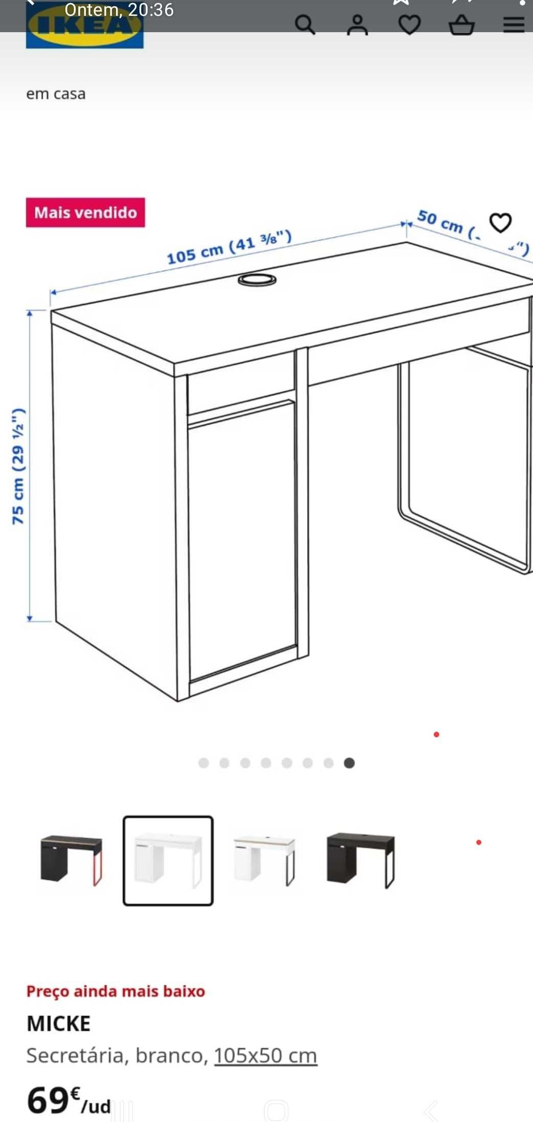 Secretaria Micke ikea