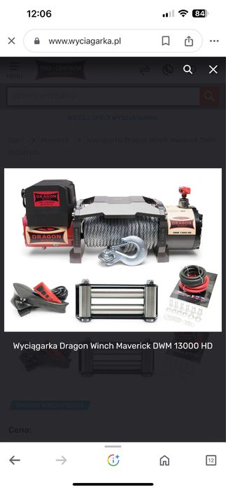 Wyciągarka  dragon 1300