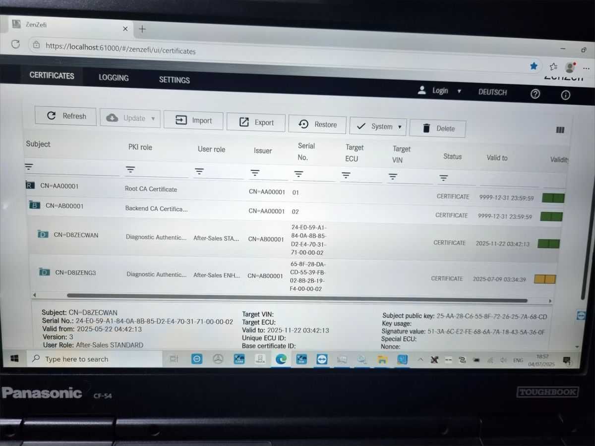 Mercedes xentry sdconnect zenzefi kodowania