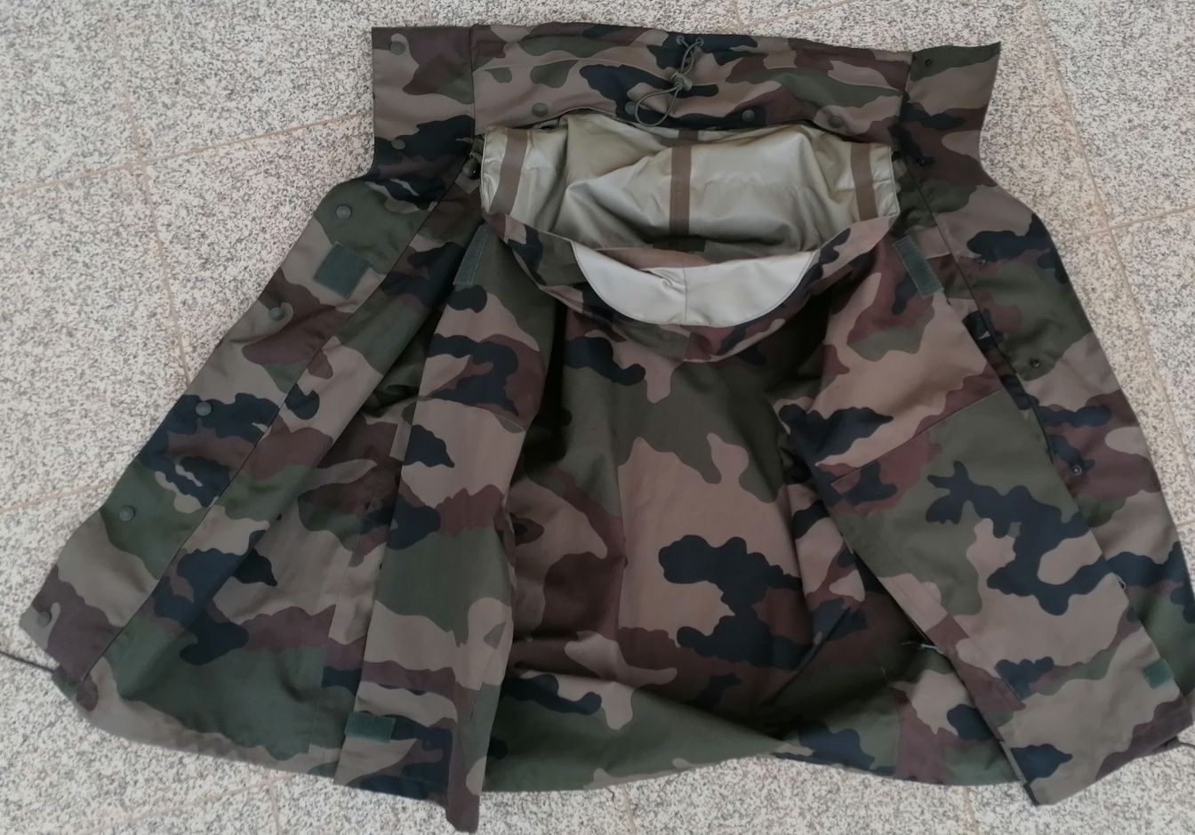 Casaco Gore tex militar camuflado caça