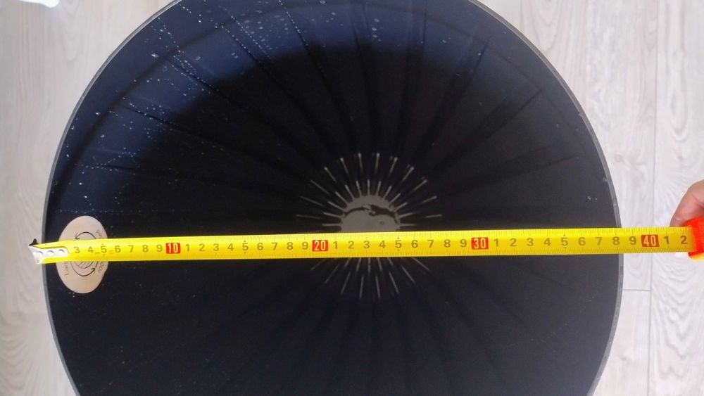 Donica plastikowa czarna nowa 50x40cm