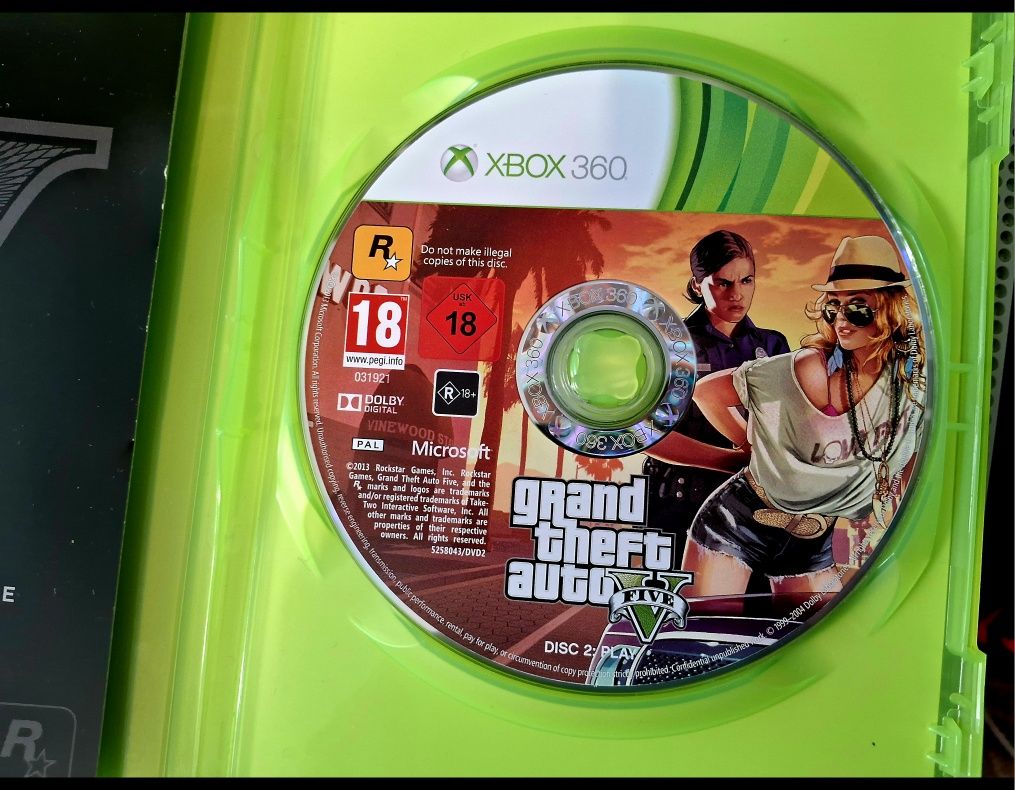 Диск GTA V (GTA 5) XBOX 360. Оригінал.