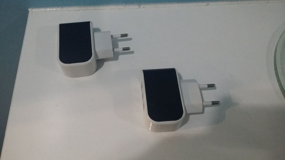 Carregador ficha electrica USB de 3 portas