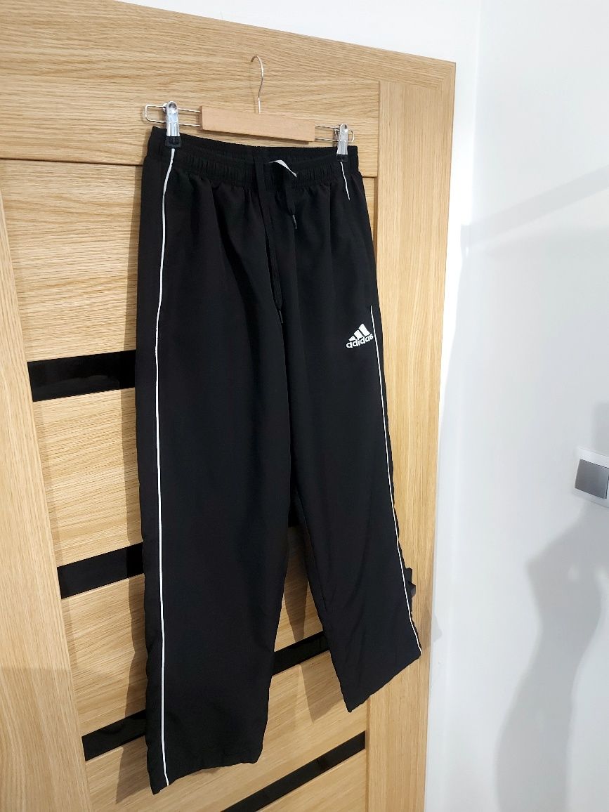 Adidas spodnie sportowe dresowe czarne roz S/M prosta nogawka
