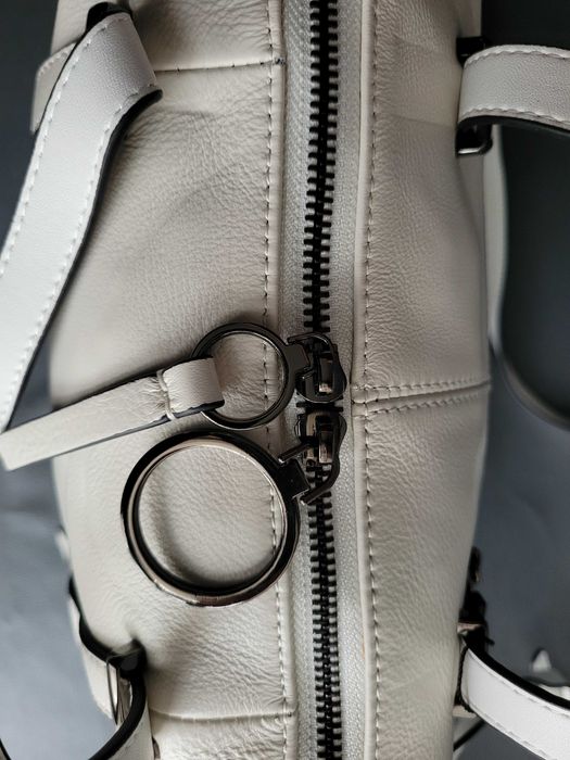 Сумка женская кожаная белая / Сумка жіноча / Шкіряна сумка /