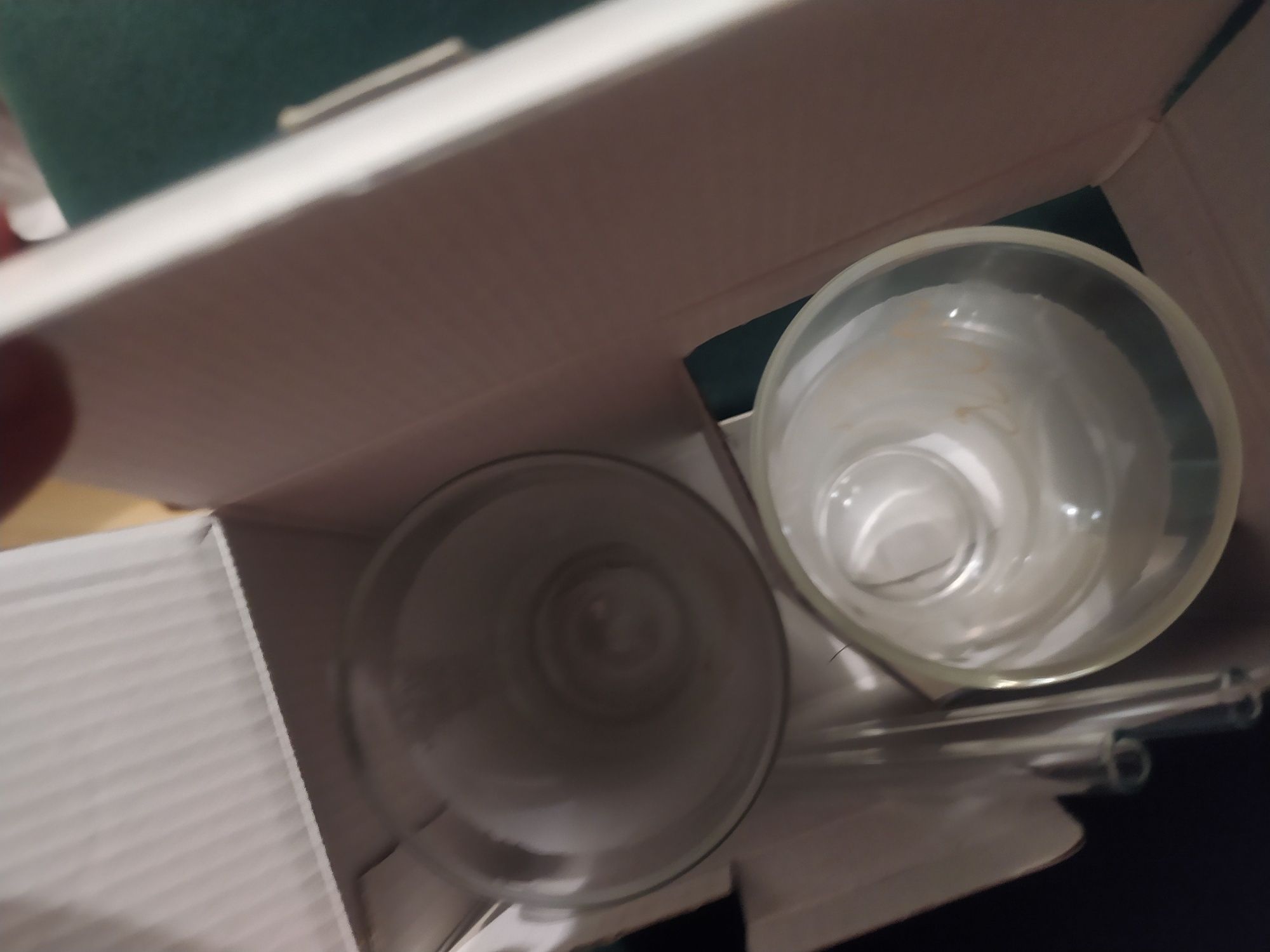 Dwie szklanki do latte 340 ml ze szklanymi słomkami