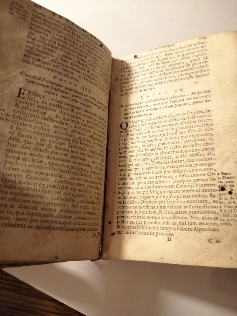 Livro sobre o Concílio de Trento séc. XVII