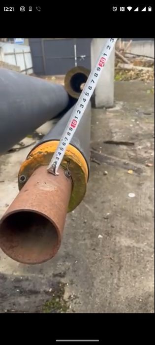 Труби в ізоляції для тепломережі