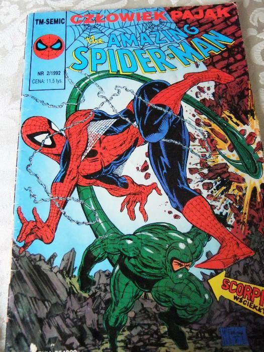 Komiks Spider Man nr . 2 z 1992 roku unikat