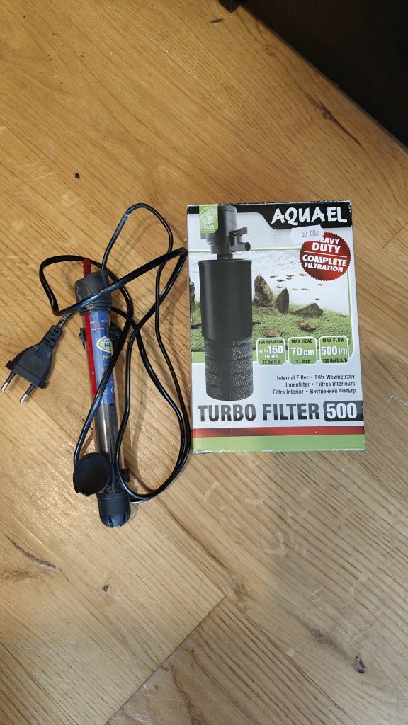 Aquael Classic Box 54L zestaw - LED, grzałka, filtr turbo 500