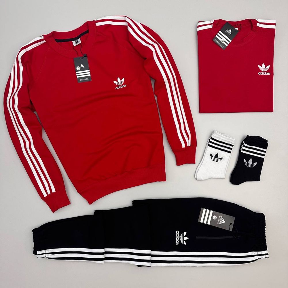 Мужской спортивный костюм adidas комплект [3в1] xs,s,m,l,xl,xxl,xxxl