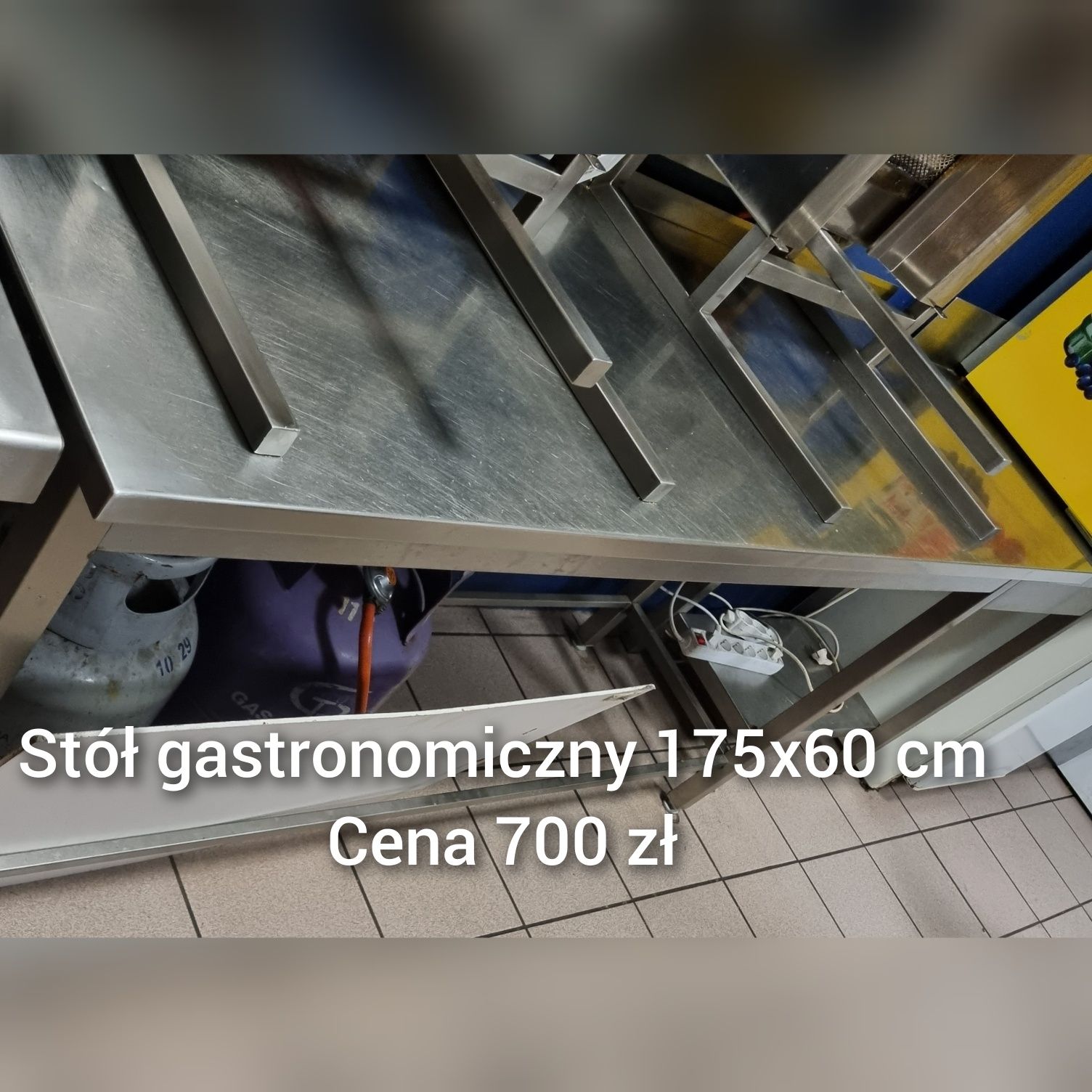 Stoły gastronomiczne z półką