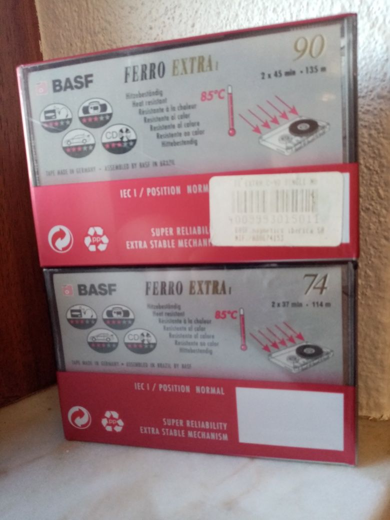 Cassete audio virgem BASF EXTRA 1