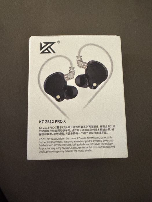 Auriculares com fio KZ ZS12 PRO X