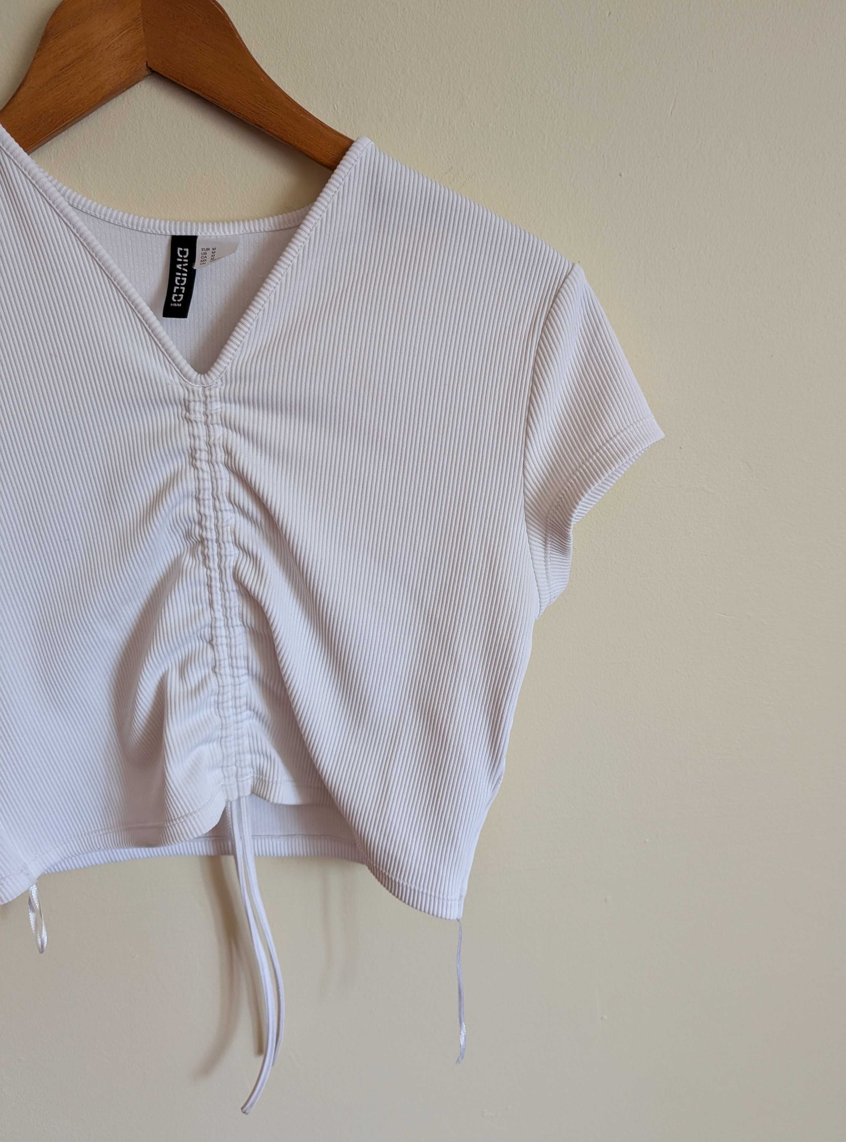 Biała bluzka H&M S [36]