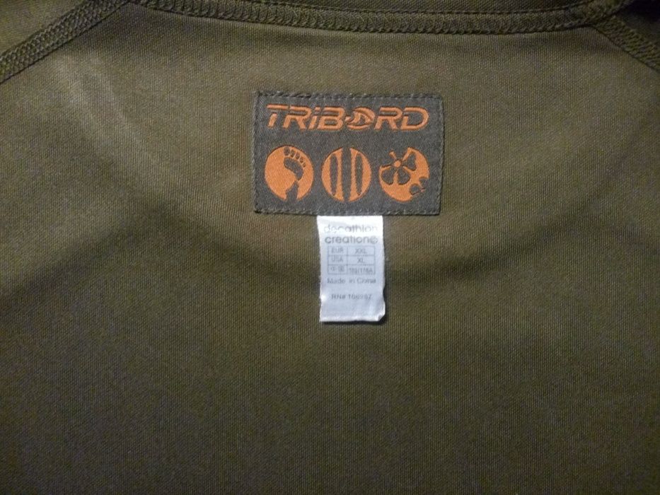 T-Shirt verde tropa Tribord XL (Decathlon)