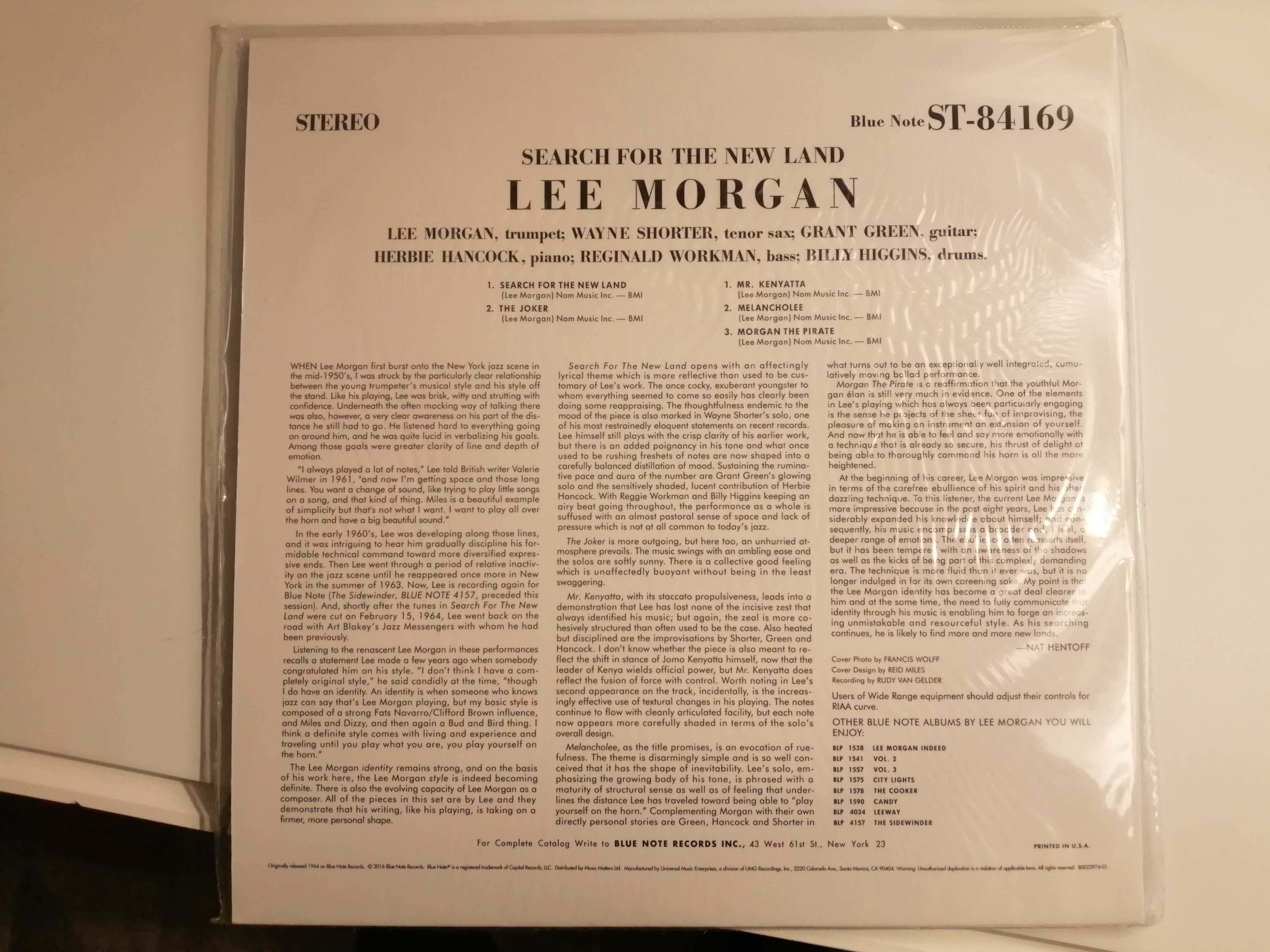 Lee Morgan - Search For The New Land Vinyl Music Matters