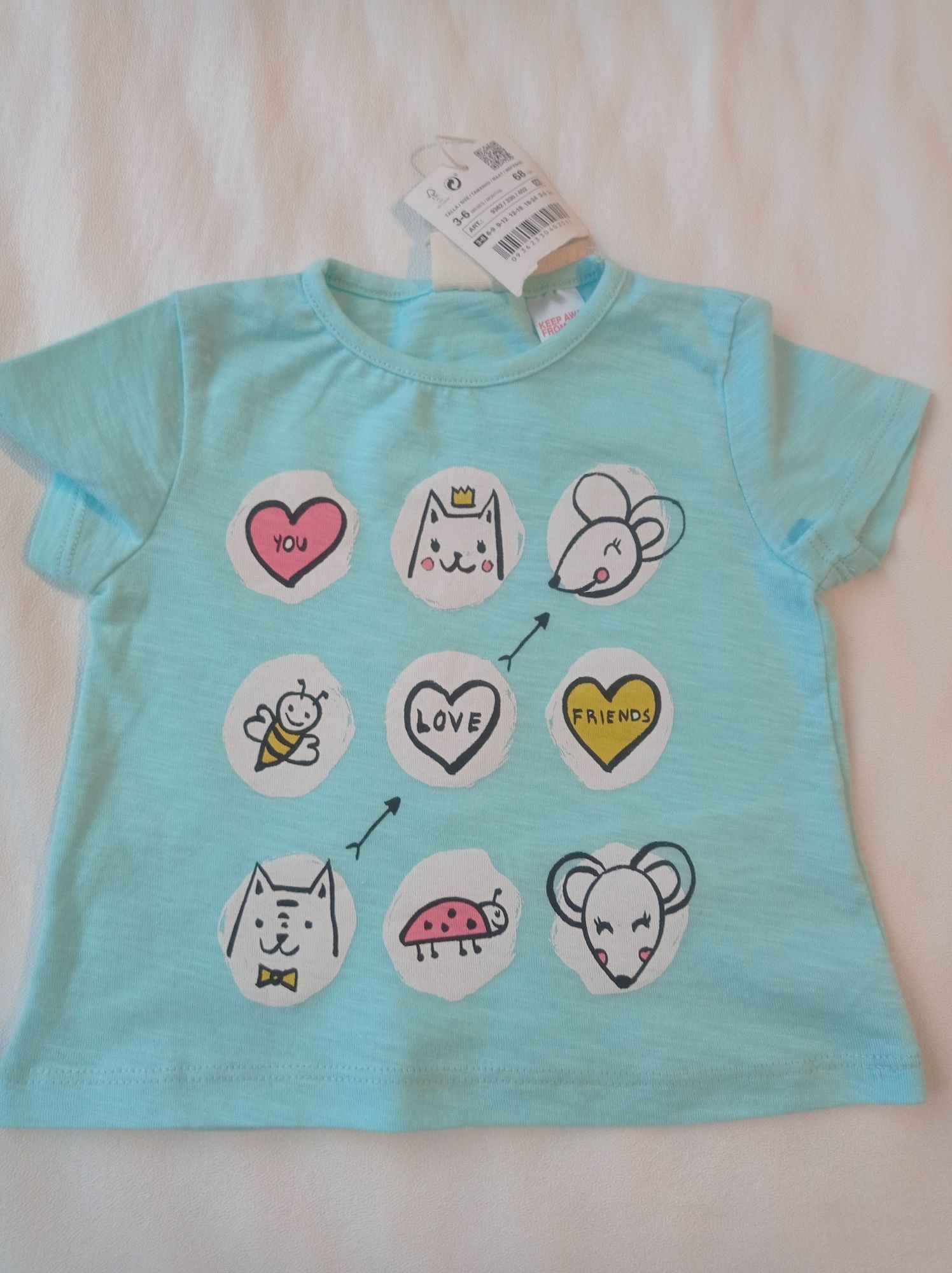 T-shirt Zara baby rozmiar 68 cm