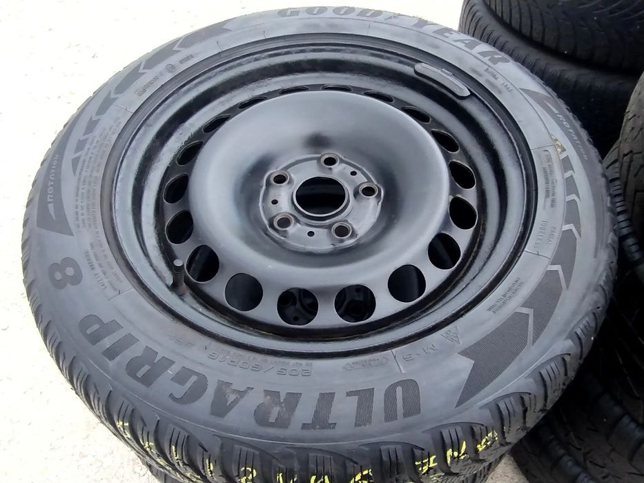 5x112 Koła Zimowe Zima Felgi Stalowe Stal 16 VW SHARAN II 2 PASSAT B8 B7 B6 AUDI Q2 A6 C6 A4 B7 SKODA SUPERB YETI SEAT EXEO ALHAMBRA II 2 Komplet ALU-RAD Legnica 4,5mm 205/60