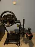 Thrustmaster T300RS GT + pedały T3PA+shifter TH8S+hydro X-Race+Stelaż