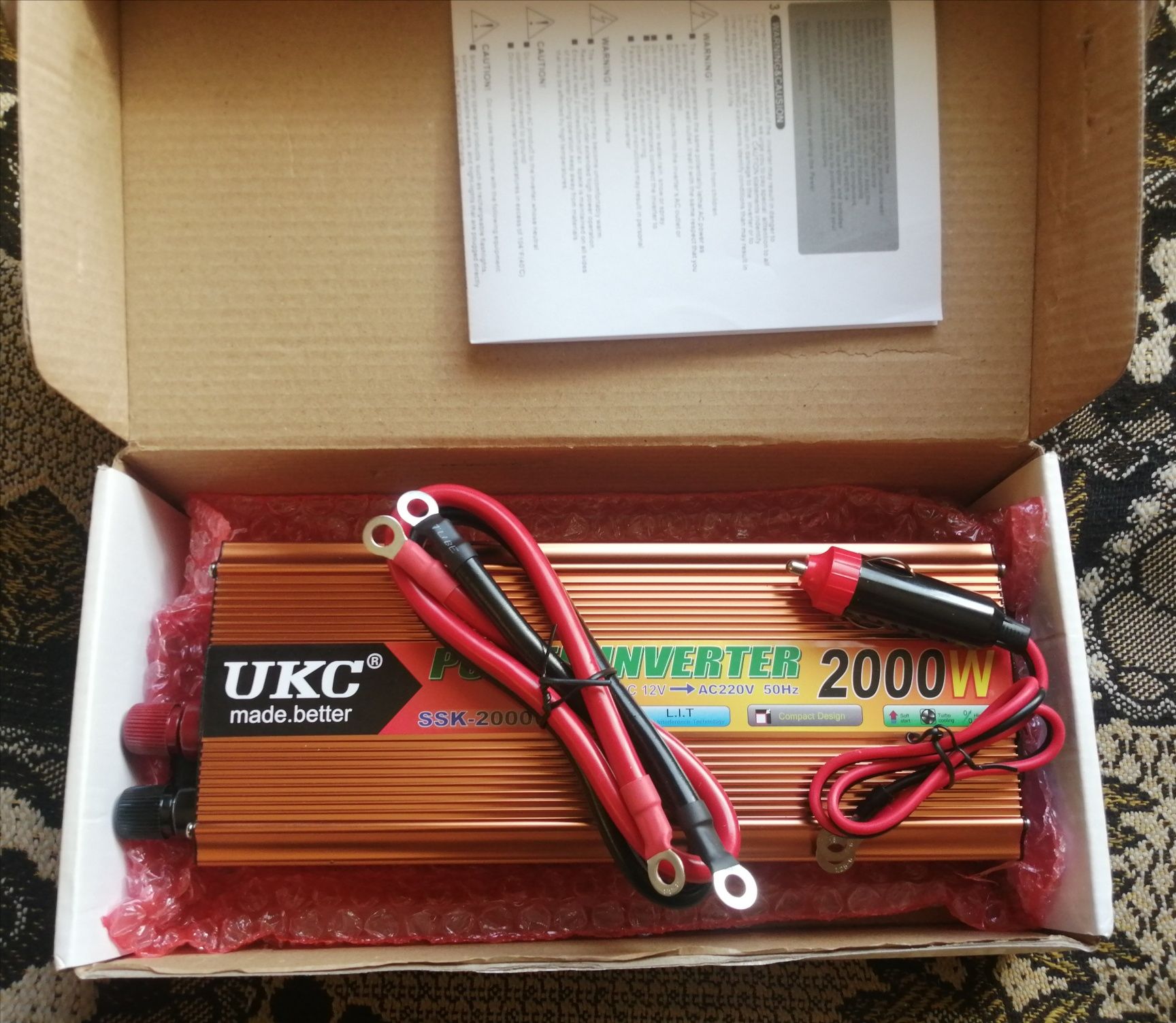 Інвертор UKC I-POWER 2000W