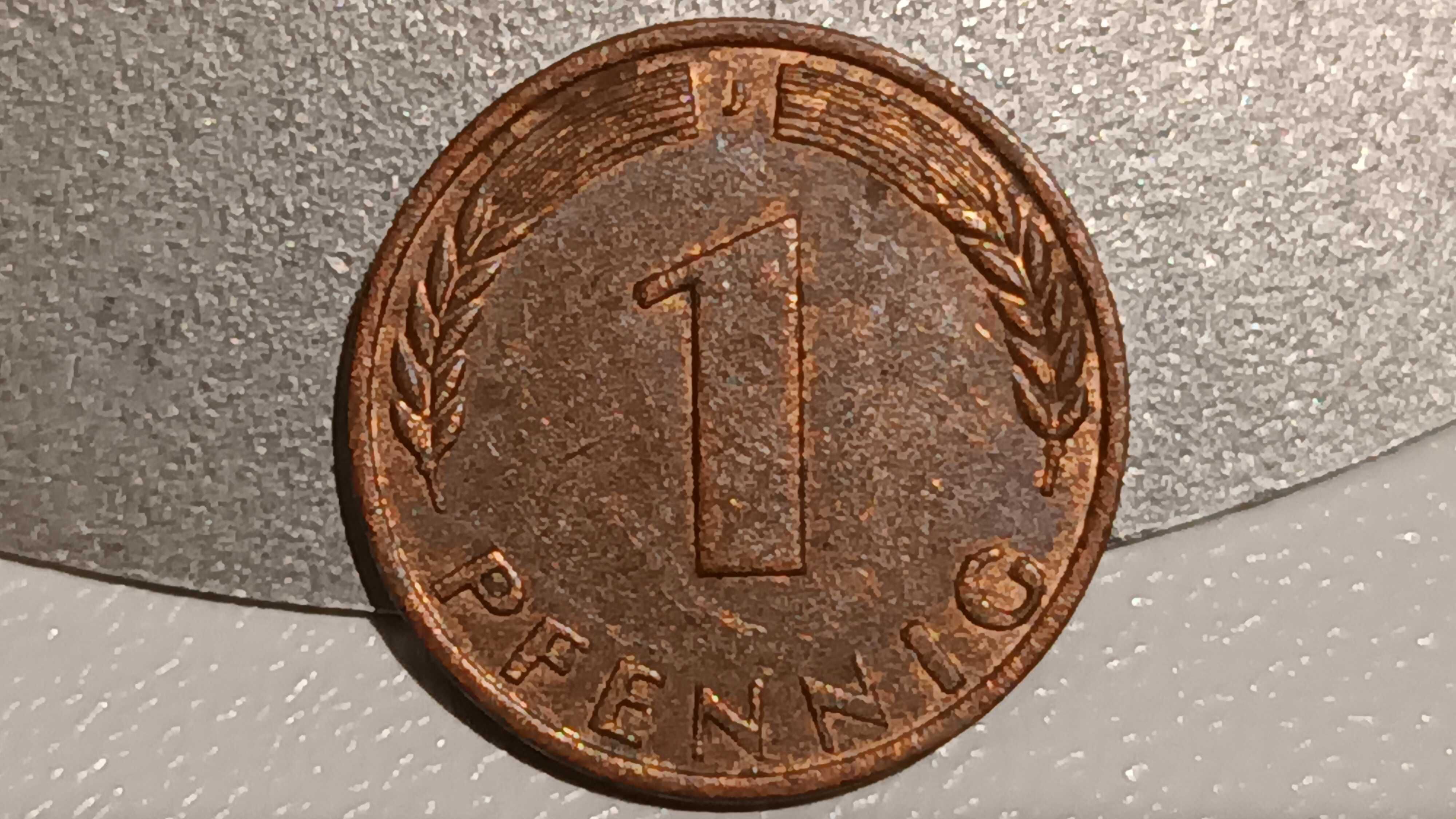 Moneta Niemcy RFN 1 PFENNIG 1950r.J.Stan