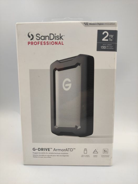 Na Lewara Dysk zewnętrzny SanDisk Professional G-Drive ArmorATD 2TB