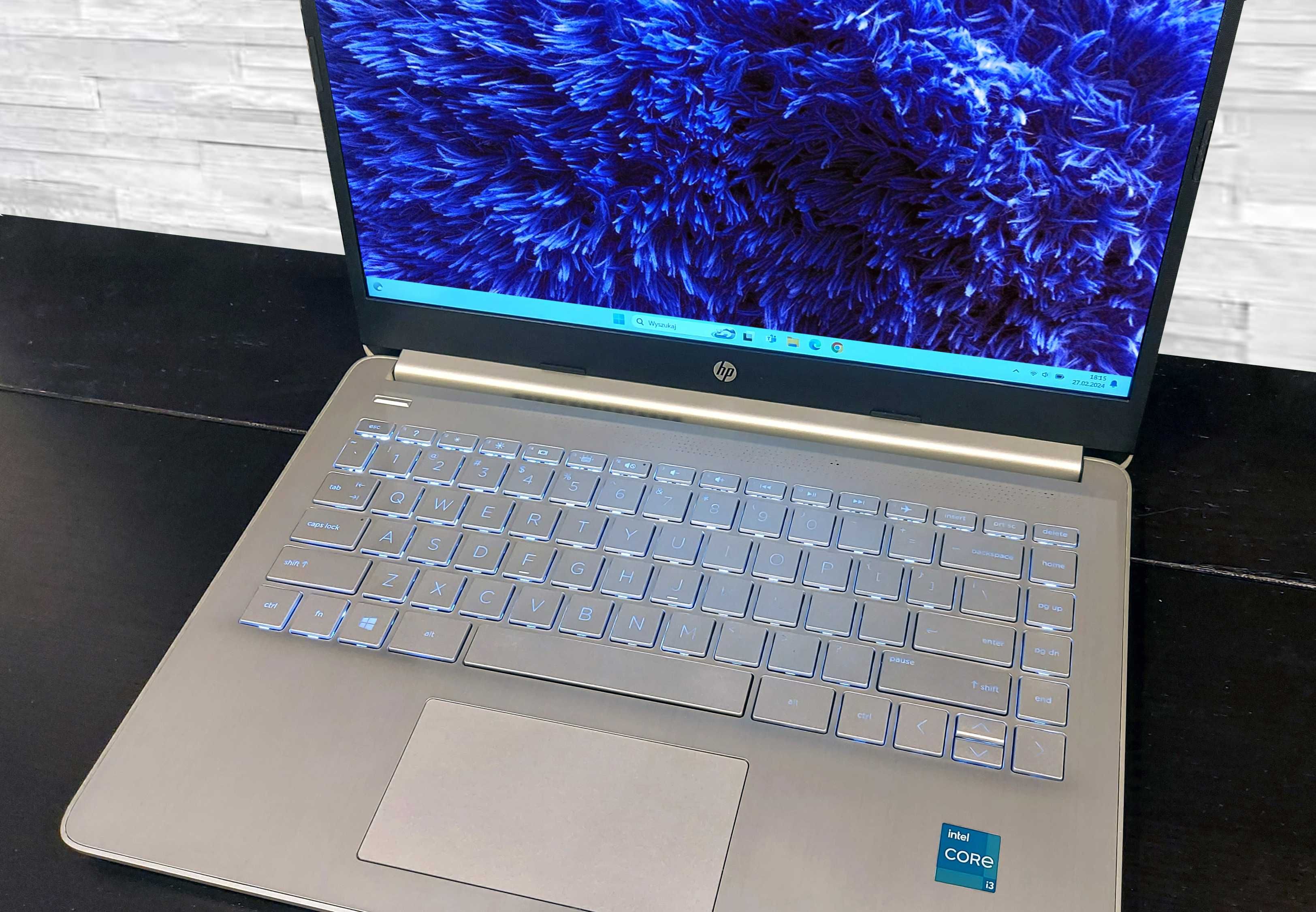 Jak Nowy! HP 14 cali IPS Intel-11gen 16GB SSD512GB Win11+Office