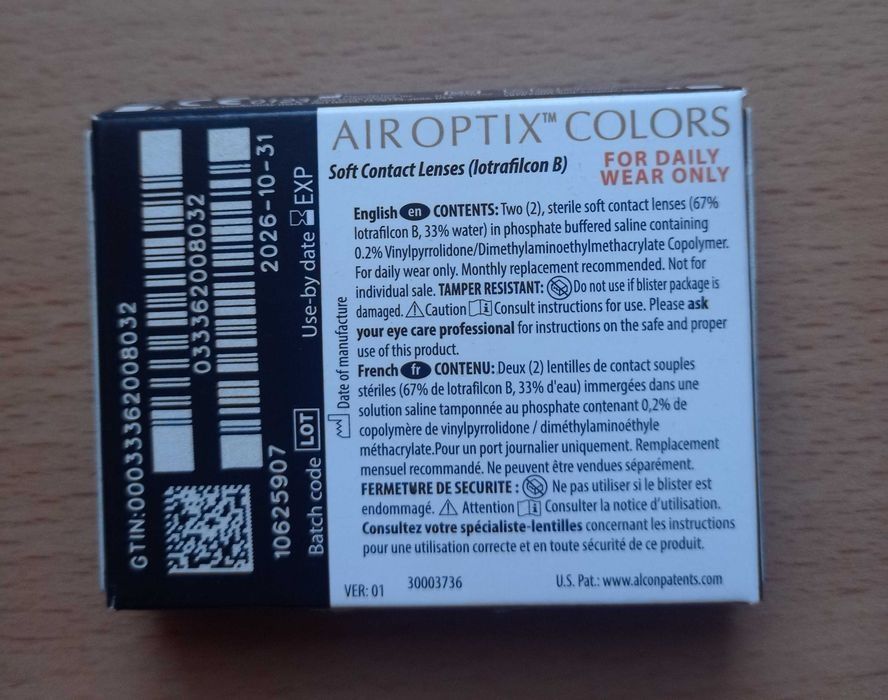 Кольорові контактні лінзи -5 Air Optix Colors