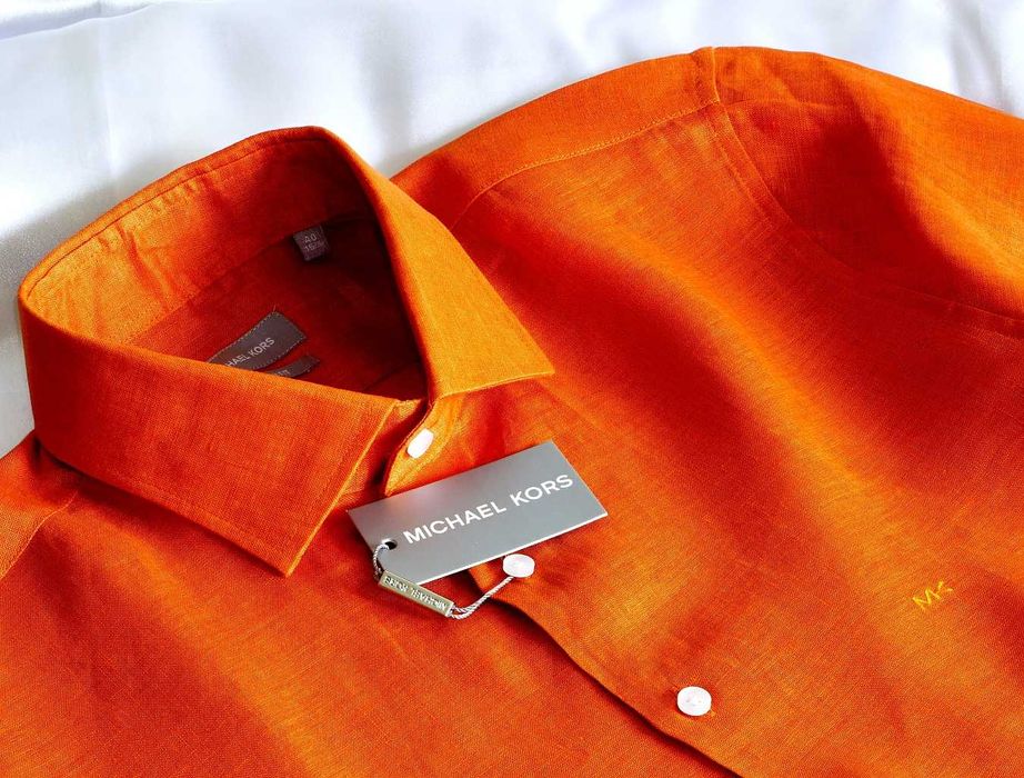 Michael Kors koszula lniana slim XL 44 guess barba napoli ck RRP €340