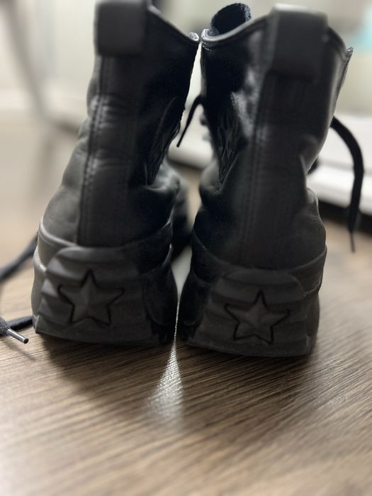 Converse чёрные кожа натуральная