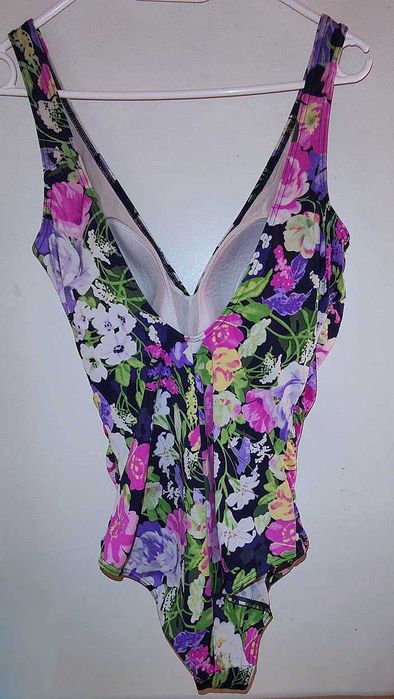 Strój kąpielowy jednoczęściowy BHS damski kwiecisty  Stan Bdb+ 44 XXL
