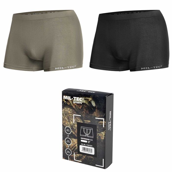 Труси чоловічі потовідвідні Mil-Tec (чорні/оливкові)