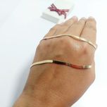 Łańcuszek taśma złoto 14 k