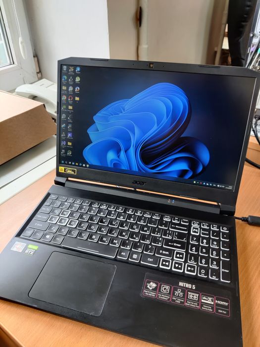 Ігровий ноутбук acer nitro 5 rtx 3060, razen 5-5600h