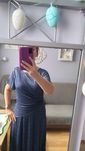 Suknia wieczorowa imprezowa wesele mama młodej lekko brokatowa