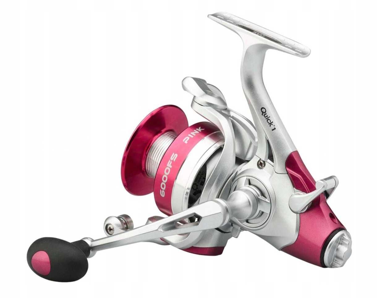 Kołowrotek z Wolnym Biegiem Dam Quick 1 Pink 6000