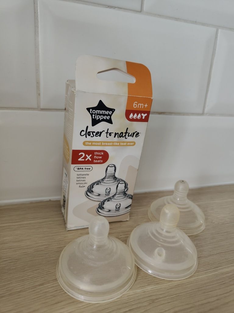 Tommee Tippee Closer to nature smoczki 3 szt zestaw antykolkowy roz 2